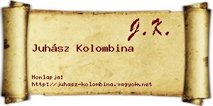 Juhász Kolombina névjegykártya